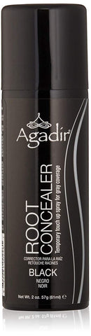 AGADIR Root Concealer For Gray Coverage, Black, 2 oz