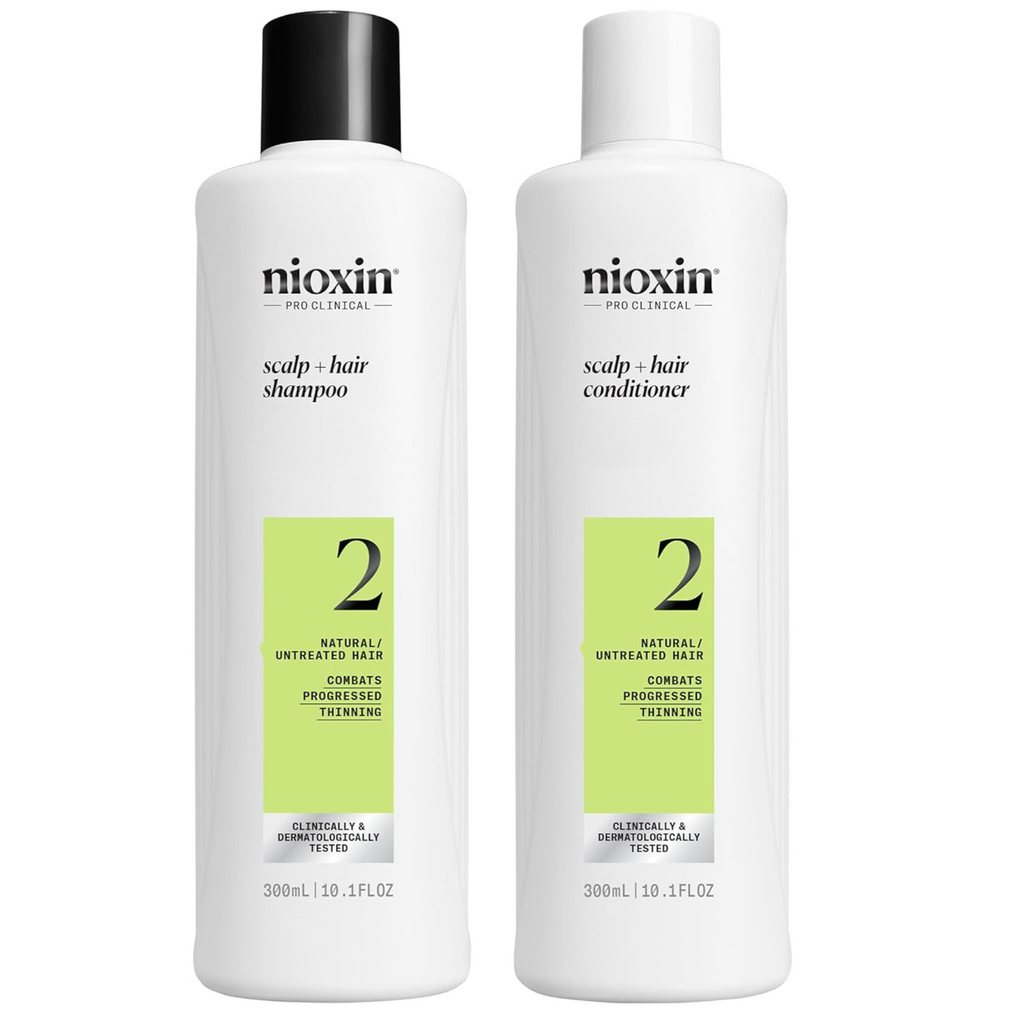 NIOXIN System 2 Cleanser 10oz & Scalp Therapy 10oz Duo Set