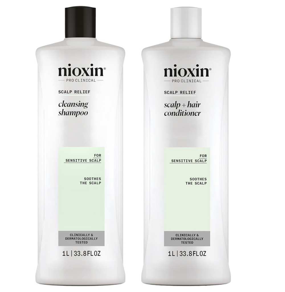 Nioxin Scalp Relief Scalp HairCleansing Shampoo & Conditioner 33.8oz DUO