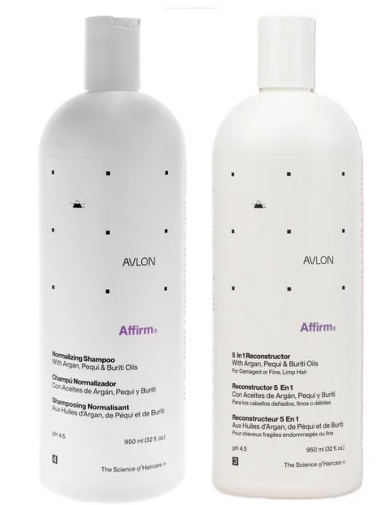 Avlon Affirm 5 In 1 Reconstructor 32oz + Normalizing Shampoo 32oz
