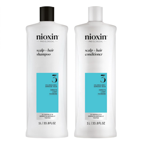 NIOXIN System 3 Cleanser 33.8oz & Scalp Therapy 33.8oz Duo Set