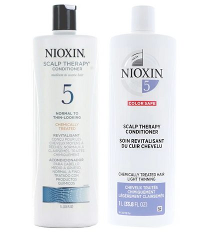 NIOXIN System 5 Cleanser 33.8oz & Scalp Therapy 33.8oz Duo Set