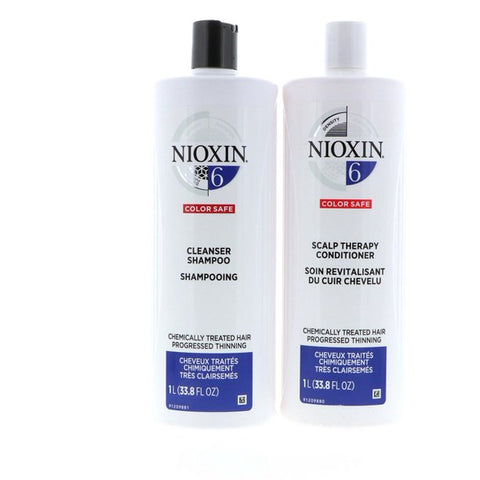 NIOXIN System 6 Cleanser 33.8oz & Scalp Therapy 33.8oz Duo Set