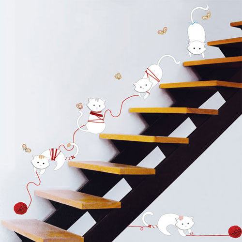 Wall Deco Sticker CAT'S PLAYING  135-KR0033