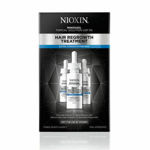 Nioxin Minoxidil 5% Hair Regrowth Treatment Extra Strength for Men  90 Day (EXP : 12-2024)