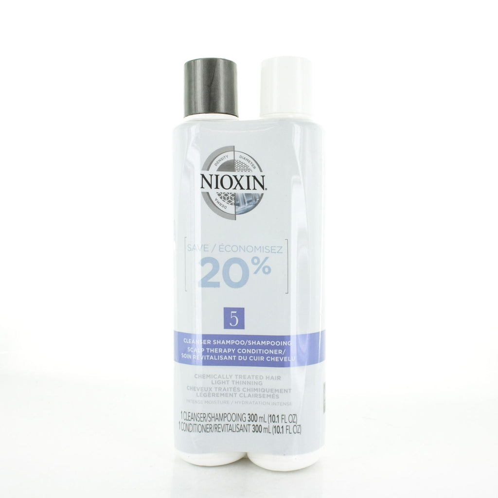 NIOXIN System 5 Cleanser 10.1 oz & Scalp Therapy 10.1 oz Duo Set