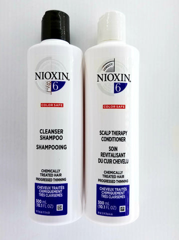 NIOXIN System 6 Cleanser 10.1 oz & Scalp Therapy 10.1 oz Duo Set