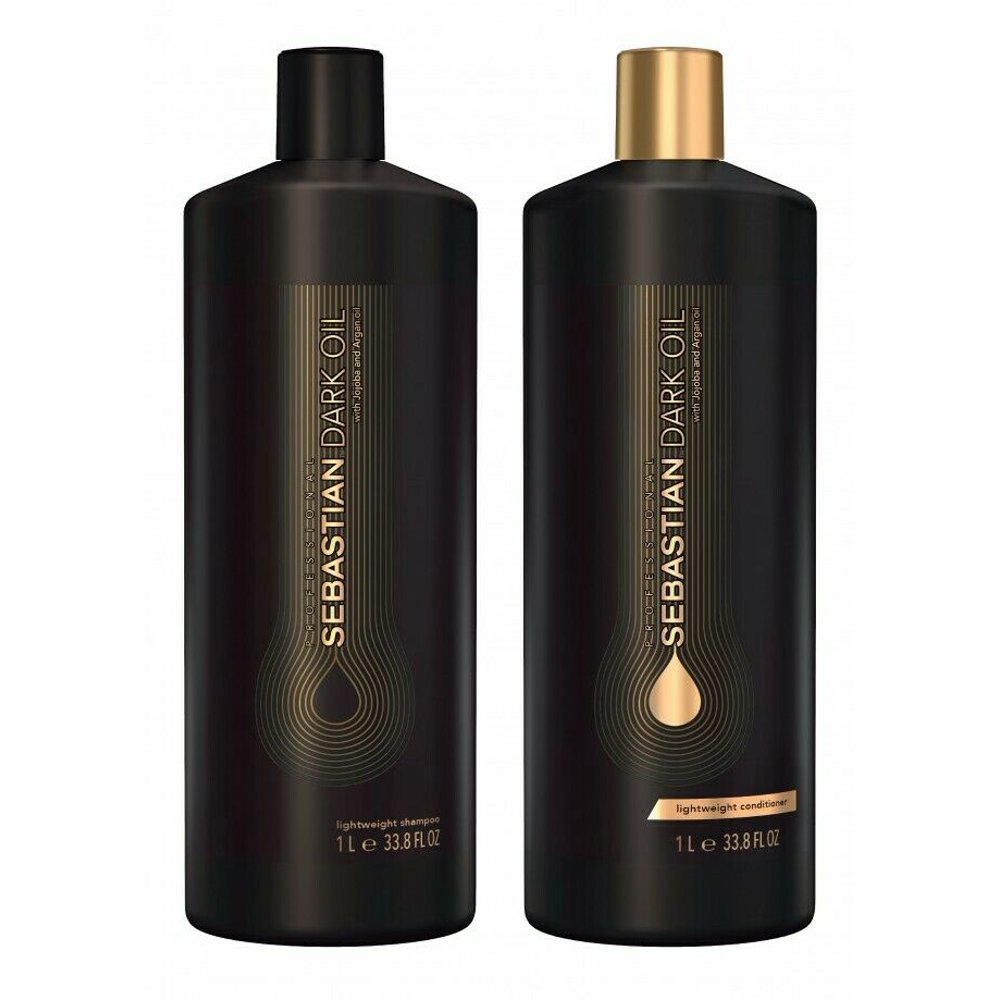 Sebastian Dark Oil Lightweight Shampoo & Conditioner 33.8 oz Liter DUO