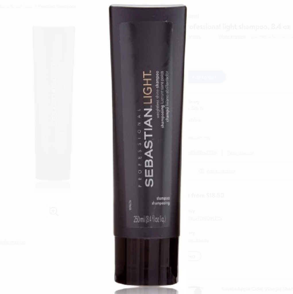 Sebastian professional light shampoo, 8.4 oz