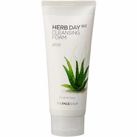 THE FACE SHOP Herb Day 365 Aloe Cleeansing Foam 170ml