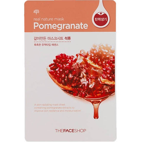 THE FACE SHOP Real Nature Mask Sheet Pomegranate 10pcs