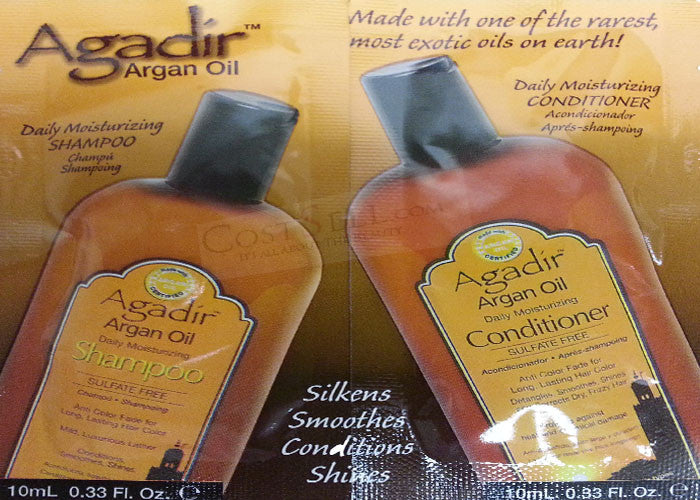 AGADIR ARGAN Oil  Daily Shampoo & Conditioner Sample 10ml Set 10pcs