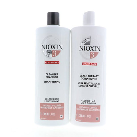 NIOXIN System 3 Cleanser 33.8oz & Scalp Therapy 33.8oz Duo Set