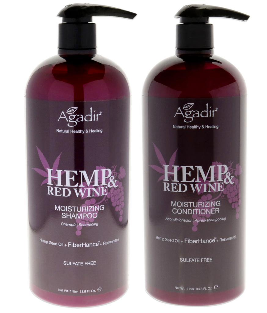 Agadir Hemp & Red Wine Moisturizing Shampoo & Conditioner 33.8oz
